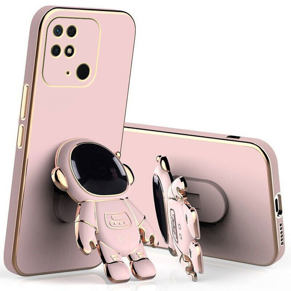 Obal na mobil pre Xiaomi Redmi 10C, Astronaut, ružové