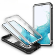 Obal na mobil pre Samsung Galaxy S23, CamShield Slide, CamShield Slide, biele / čierne