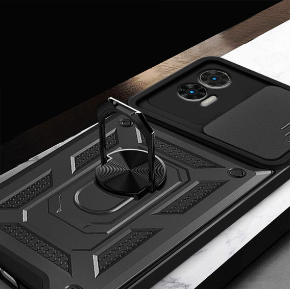 Obal na mobil pre Motorola Edge 30 Neo 5G, CamShield Slide, čierne