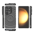 Puzdro pre Samsung Galaxy S25 Ultra, Ripple Kickstand, pre MagSafe, čierne