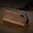 CASEME puzdro pre Samsung Galaxy S20 FE, Leather Wallet Case, hnedé
