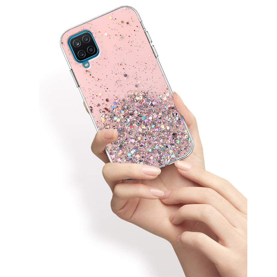 Obal na mobil pre Samsung Galaxy A22 / M22 4G / LTE, Glittery, modré