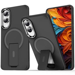 Puzdro pre Samsung Galaxy S25 Edge, Kickstand Matt Case, pre MagSafe, čierne