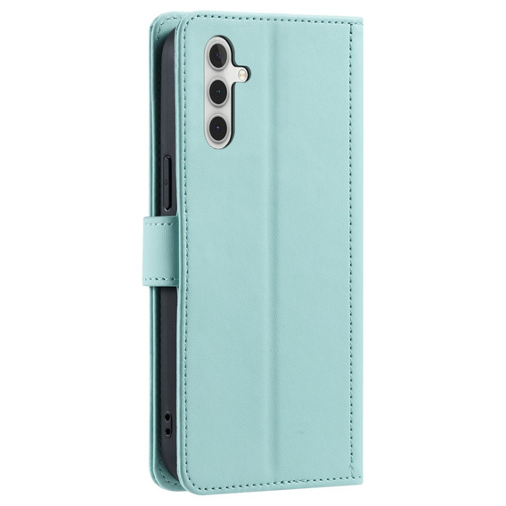 Puzdro s chlopňou pre Samsung Galaxy A36 5G, Rhombus Crossbody Leather, zelený