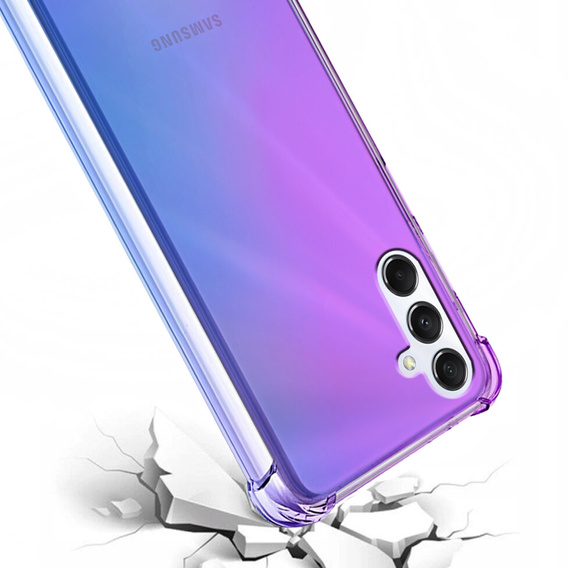 Puzdro pre Samsung Galaxy M34 5G, Gradient Dropproof, Fialová / modrá