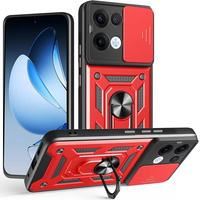 Obal na mobil pre Oppo Reno 13, CamShield Slide, červené
