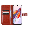 Klapkové puzdro pre Xiaomi Redmi 12C, Crazy Horse Wallet, hnedé