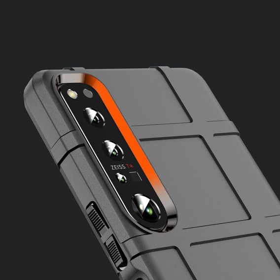 Obal na mobil pre Sony Xperia 1 IV, Rugged Shield, čierne