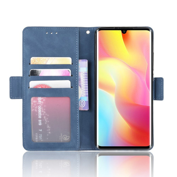 Klapkové puzdro pre Xiaomi Mi Note 10 Lite, Card Slot, modré