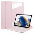 Puzdro s klávesnicou pre Samsung Galaxy Tab A9+, Rotary 360° Leather, ružové rose gold