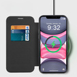 Klapkové puzdro pre iPhone 11, RFID Wallet MagSafe CamShield, čierne