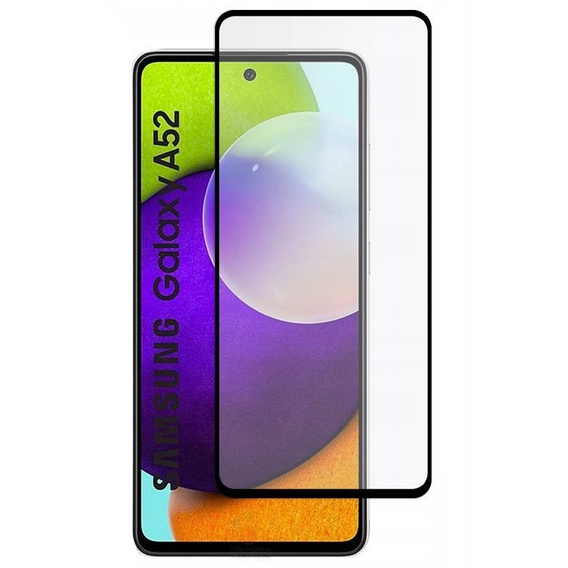 Tvrdené sklo Mocolo Full Glue pre Galaxy A52 / A52S, čierny rám