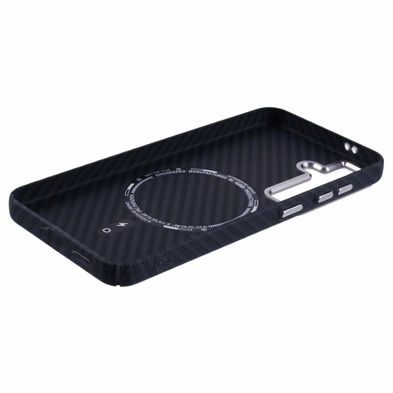 Puzdro pre Samsung Galaxy S25, Carbon Fiber MagSafe, čierne