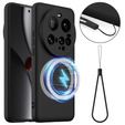 Obal na mobil pre Xiaomi 15 Ultra, Silicone MagSafe, čierne