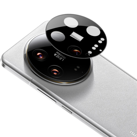 Tvrdené sklo na fotoaparát pre Xiaomi 14 Ultra, čierne
