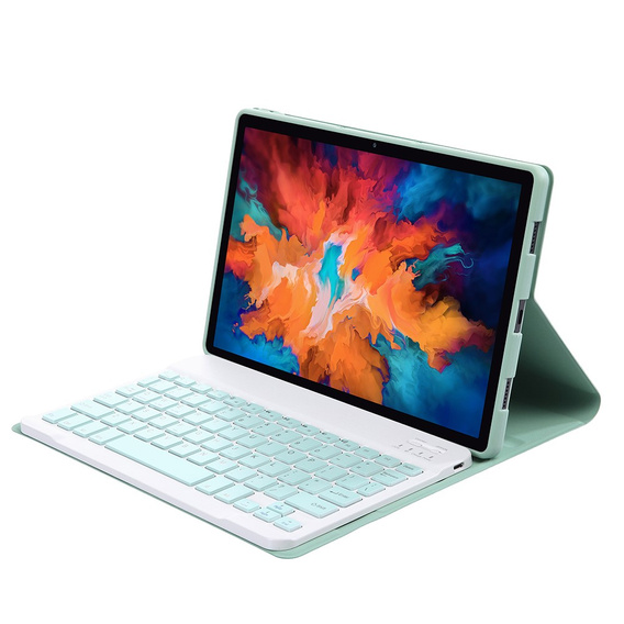 Puzdro + klávesnica Lenovo Tab P11 J606F / P11 5G J607Z, svetlozelené