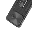 Pancierované puzdro pre Xiaomi Redmi Note 13 Pro 5G, CamShield Slide, čierne + tvrdené sklo 9H