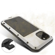 Love Mei Obal na mobil pre iPhone 11, armored with glass, strieborné