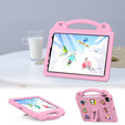 Detské puzdro pre iPad Air 10.9" 2022/2020 (5/4 gen.) / Pro 11" 2022/2021/2020 (4/3/2 gen.), Cute Patterns, so stojanom, ružové