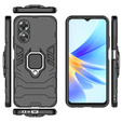 Obal na mobil pre Oppo A17, Kickstand Ring, čierne