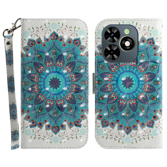 Klapkové puzdro pre Infinix Hot 40i, Wallet, Mandala Flower