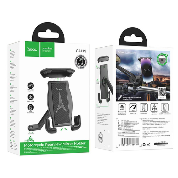 Držiak na mobilný telefón Hoco CA119 pre motocykle