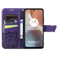 Klapkové puzdro pre Motorola Moto G32, Butterfly, fialové
