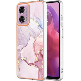 Ochranné puzdro pre Motorola Moto G24 / G24 Power / G04, Marble Slim Case, ružové