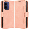 Klapkové puzdro pre Oppo Reno 13F / Oppo Reno 13FS, Card Slot, ružové
