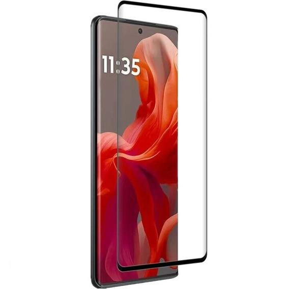 3D tvrdené sklo pre Motorola Moto G85, čierny rám