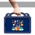 Detské puzdro pre Xiaomi Redmi Pad SE 8.7", Cute Patterns, so stojanom, tmavomodré