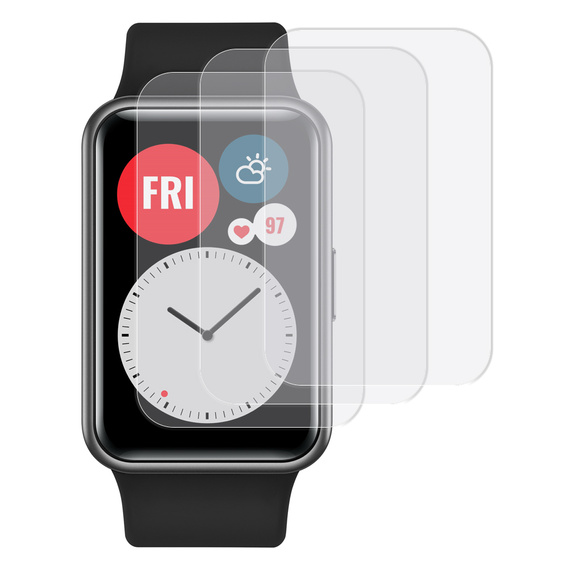 3x ERBORD Hydrogélová fólia pre Huawei Watch Fit