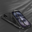 Puzdro pre iPhone 16, Magnetic Dual Glass, čierne