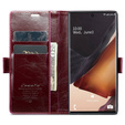 CASEME flipové puzdro pre Samsung Galaxy Note 20 Ultra, Waxy Textured, červené