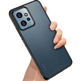 Obal na mobil pre Xiaomi Redmi Note 12 4G, Fusion Hybrid, transparentné / čierne