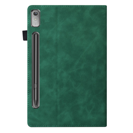 Puzdro pre Lenovo Tab P12, Classic, s priestorom pre stylus, zelený