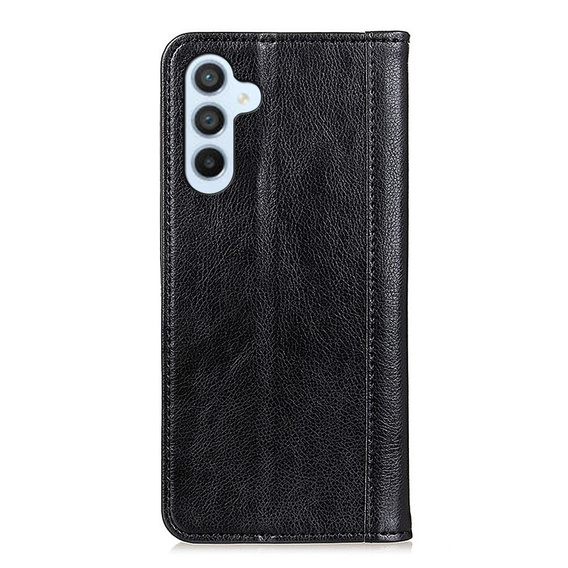 Flipové puzdro pre Samsung Galaxy S25 FE, Split Leather, čierne
