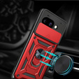 Obal na mobil pre Google Pixel 9A, CamShield Slide, červené