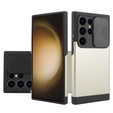 Obal na mobil pre Samsung Galaxy S24 Ultra, ERBORD MagProtect Slide Camera, zlaté
