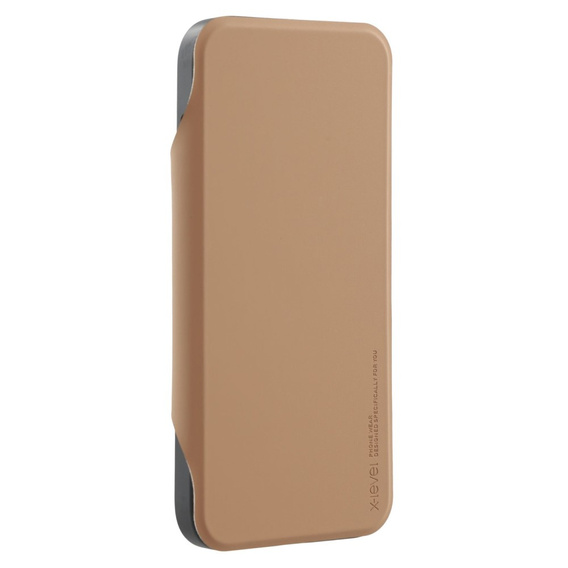 Puzdro X-LEVEL pre iPhone 16 Pro, Magnetic Card Holder, hnedé