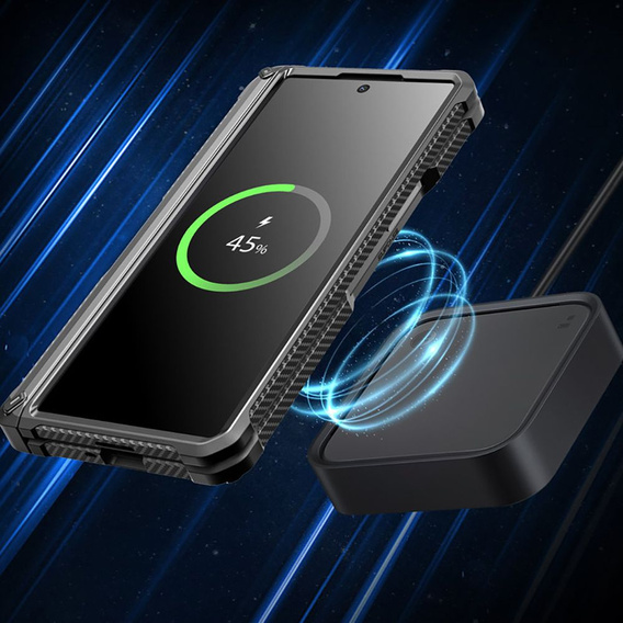 Puzdro Supcase Unicorn Beetle Pro so sklom 9H a priehradkou na Slim S-Pen pre Samsung Galaxy Z Fold6