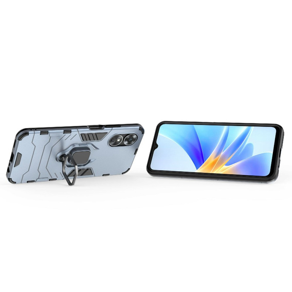 Obal na mobil pre Oppo A17, Kickstand Ring, modré