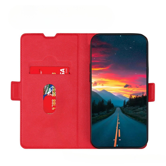 Klapkové puzdro pre Motorola Edge 30 Neo 5G, Wallet Thin Magnet, červené