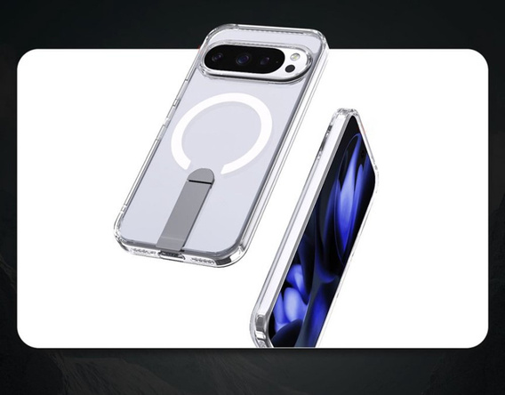 Hybridné puzdro Fusion pre Google Pixel 10 Pro XL, pre MagSafe, so stojanom, priehľadné