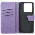 Klapkové puzdro pre Xiaomi Poco X6 5G, Butterfly, fialové