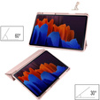 Puzdro pre Samsung Galaxy Tab S7 Plus / Tab S7 FE, Smartcase Hybrid, so slotom na stylus, ružové