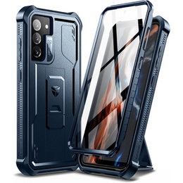 Obrnené puzdro pre Samsung Galaxy S21 FE, Dexnor Full Body, tmavomodré
