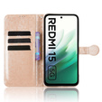 Flipové puzdro pre Xiaomi Redmi Note 14 4G, Wallet Rhombus, čierne