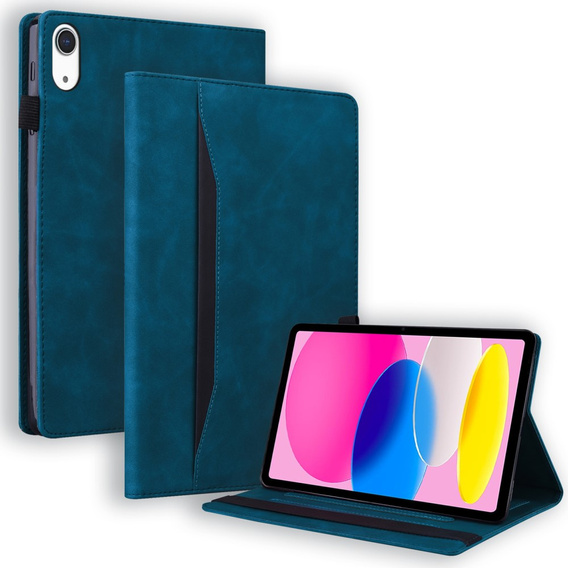 Puzdro pre iPad 10.9 2022 10 Gen, Classic, s priestorom pre stylus, modré