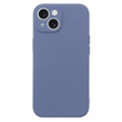 Obal na mobil pre iPhone 15 Plus, Silicone Lite, sivé
